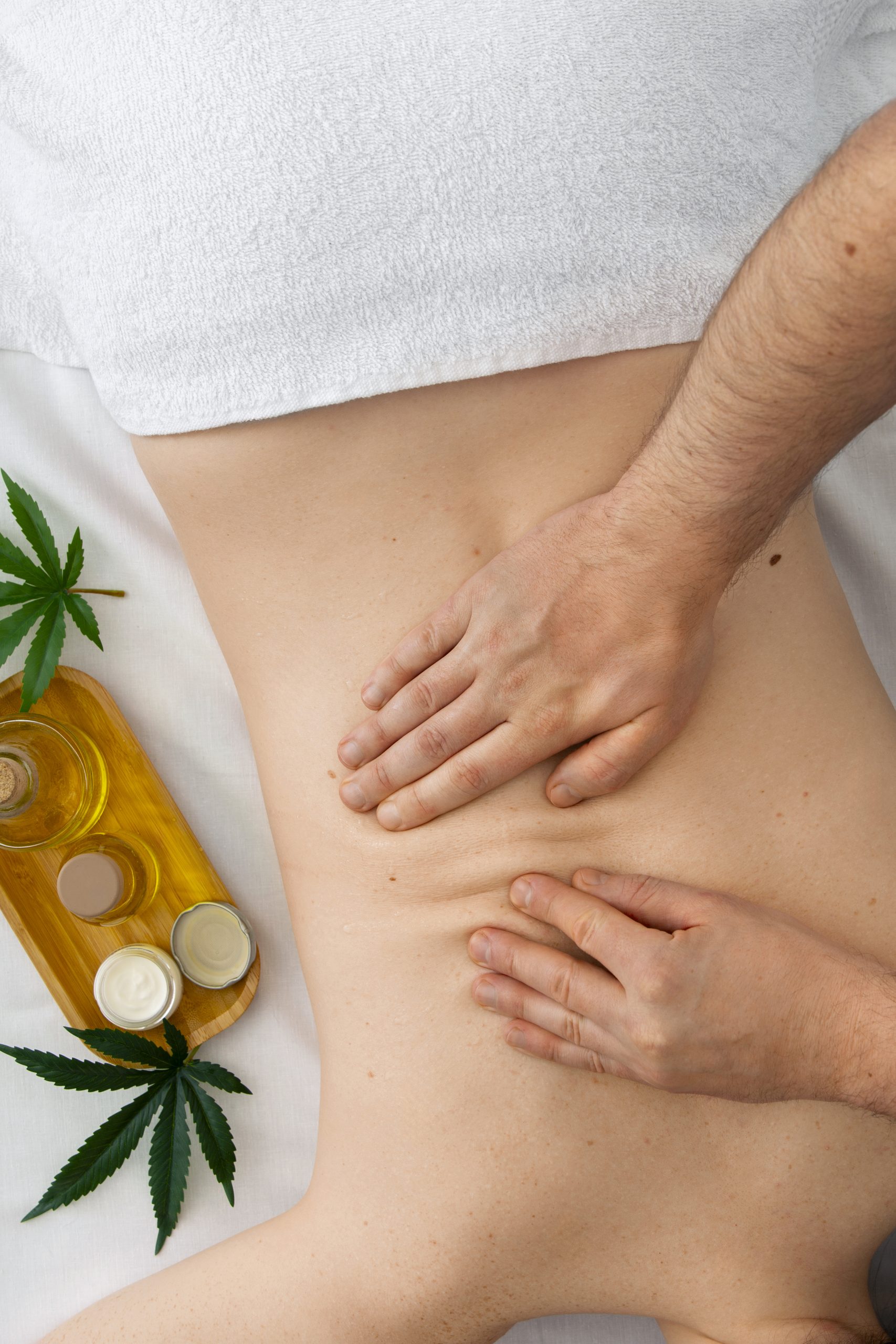 top-view-patient-getting-cbd-treatment